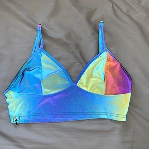 Holographic top (worn once).